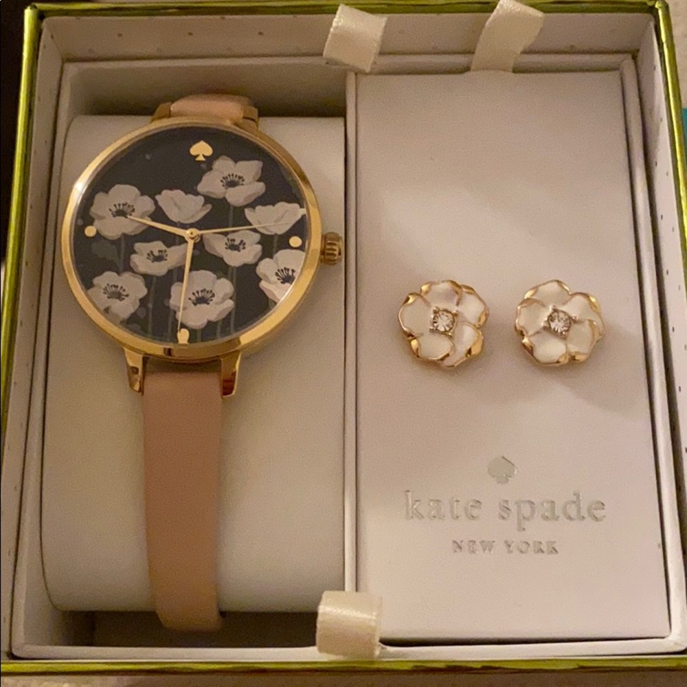 NWT Kate Spade Watch + Earrings